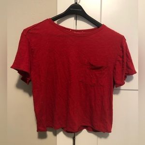 Red short sleeve tee
